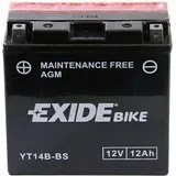 Exide Motor Akkumulátor 12Ah Bal AGM ET14B BS