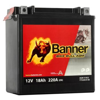 Banner Motor Akkumulátor 18Ah 220A Bike Bull Bal+ AGM 51822