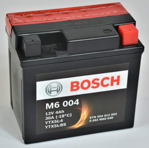 Bosch AGM 12V 4Ah YTX5L-BS Motor Akkumulátor