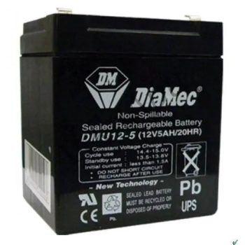 Diamec Akkumulátor 12V 5Ah Jobb+ Szünetmentes DM12-5UPS