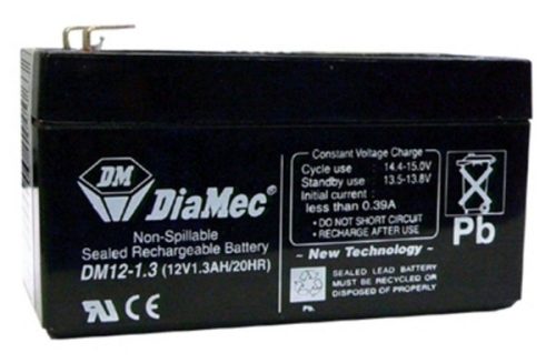 Diamec Akkumulátor 12V 1.3Ah Jobb+ DM12-1.3