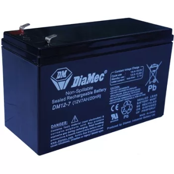 Diamec Akkumulátor 12V 7Ah Jobb+ DM12-7