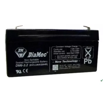 Diamec Akkumulátor 6V 3.2Ah Jobb+ DM6-3.2