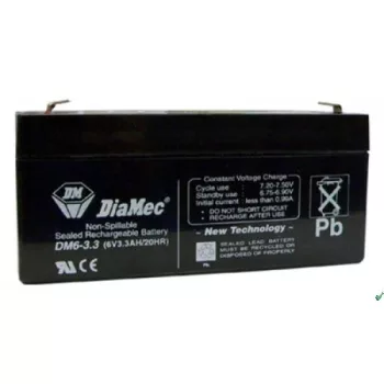 Diamec Akkumulátor 6V 3.3Ah Jobb+ DM6-3.3