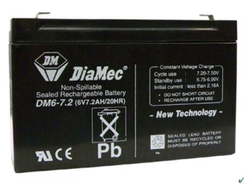 Diamec Akkumulátor 6V 7.2Ah Jobb+ DM6-7.2