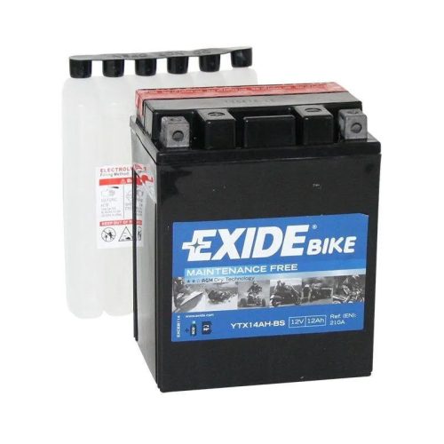 Exide ETX14-BS 12V 12Ah Bal+ Motor AGM Akkumuláror