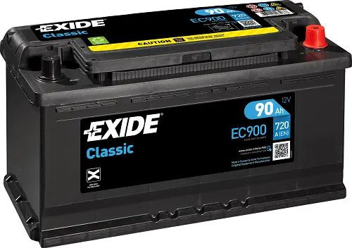 Exide Akkumulátor 90Ah Classic Jobb+ EC900