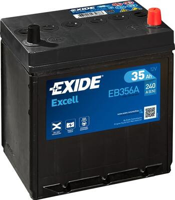 Exide Akkumulátor 35Ah Excell Jobb+ EB356
