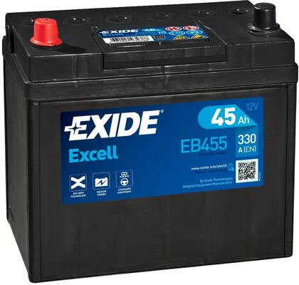 Exide Akkumulátor 45Ah Excell Bal+ EB455
