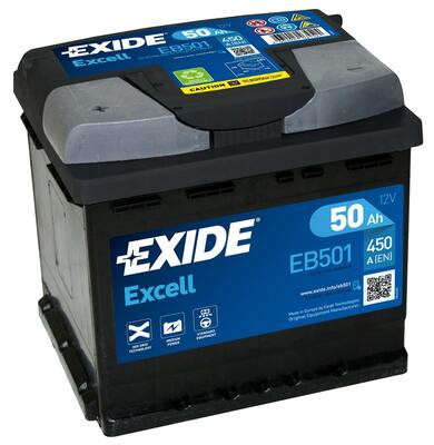 Exide Akkumulátor 50Ah Excell Bal+ EB501