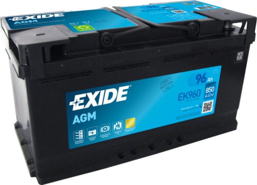 Exide Start Stop Akkumulátor 96Ah Jobb+ AGM EK960