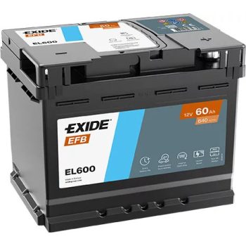 Exide Start Stop Akkumulátor 60Ah Jobb+ EFB EL600