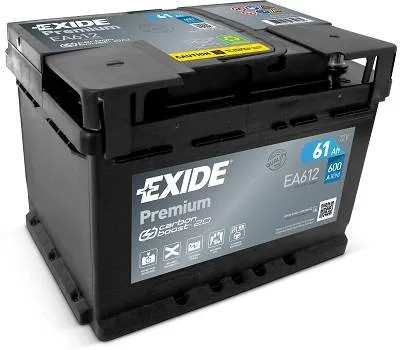 Exide Premium Akkumulátor 61Ah Jobb+ EA612