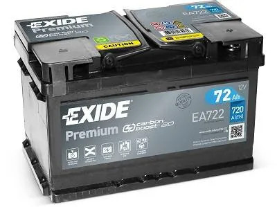 Exide Premium Akkumulátor 72Ah Jobb+ EA722