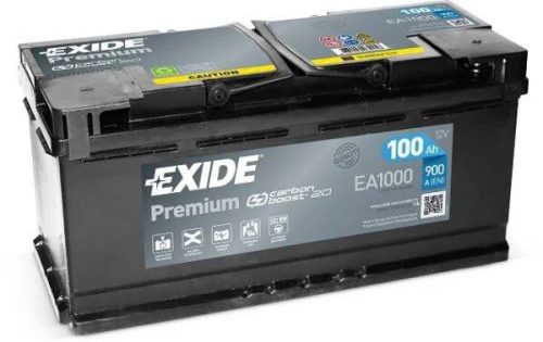 Exide Premium Akkumulátor 100Ah Jobb+ EA1000