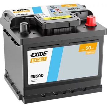 Exide Akkumulátor 50Ah Excell Jobb+ EB500