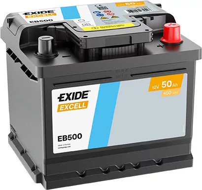Exide Akkumulátor 50Ah Excell Jobb+ EB500