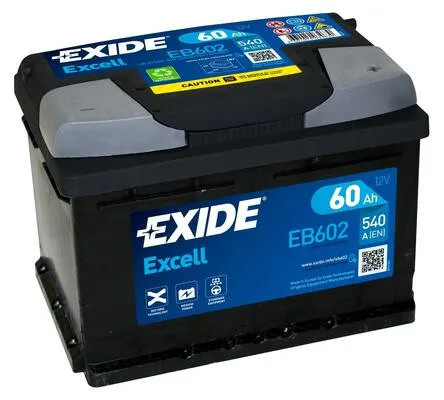 Exide Akkumulátor 60Ah Excell Jobb+ EB602