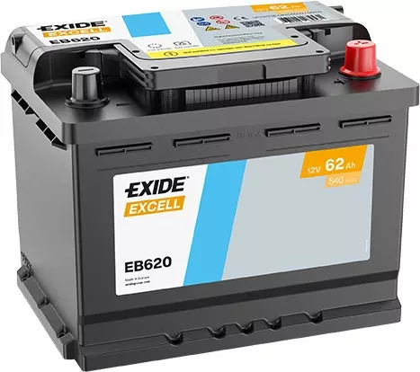 Exide Akkumulátor 62Ah Excell Jobb+ EB620