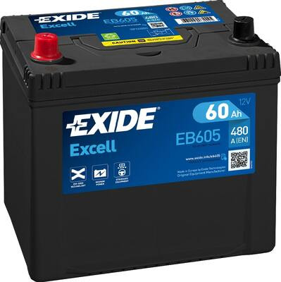 Exide Akkumulátor 60Ah Excell Bal+ EB605
