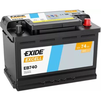 Exide Akkumulátor 74Ah Excell Jobb+ EB740