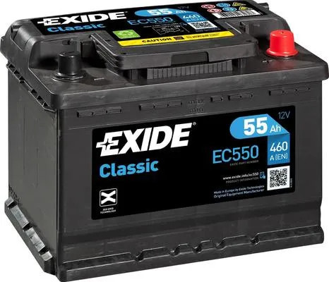 Exide Akkumulátor 55Ah Classic Jobb+ EC550