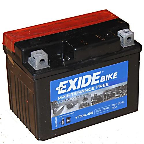 Exide Motor Akkumulátor 3Ah Jobb+ AGM ETX4L-BS