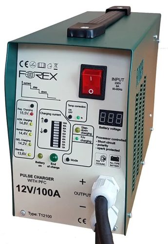 Forex Akkumulátor Töltő T12100_SPEC