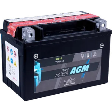 IntAct Akkumulátor 8Ah Bal+ AGM IA YTX9-BS