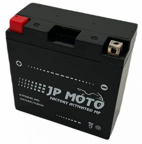 JP MOTO 12V 12Ah Bal YT14B-BS Zselés Motor Akkumulátor