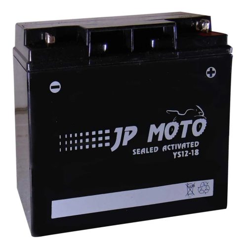 JP MOTO 12V 18Ah Jobb YS12-18 Zselés Motor Akkumulátor
