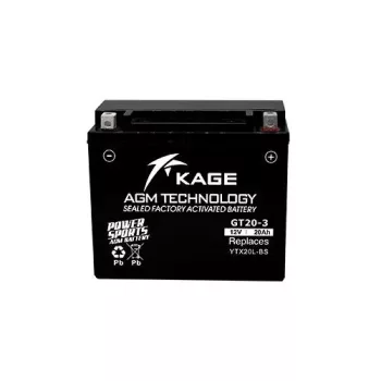 Kage Akkumulátor 20Ah Jobb+ KYTX20L-BS