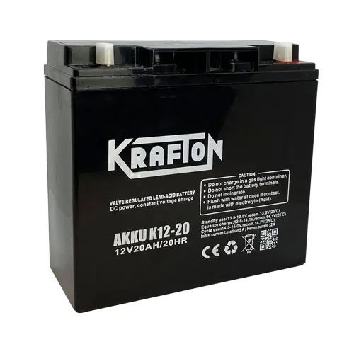 Krafton K12-20 12V 20Ah Szünetmentes, Ciklikus Akkumuláror