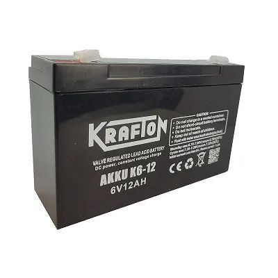 Krafton Akkumulátor 6V 12Ah Jobb+ K6-12