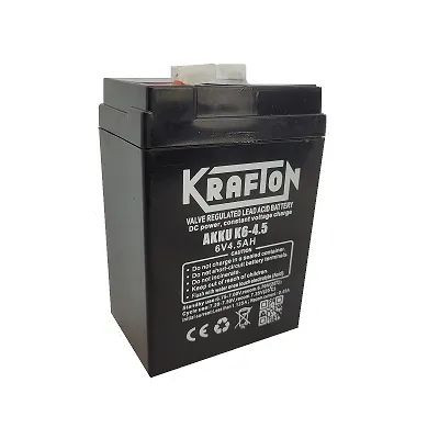 Krafton Akkumulátor 6V 4,5Ah Jobb+ K6-4.5