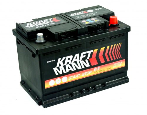 Kraftmann Akkumulátor 70Ah Jobb+ EFB 570490076