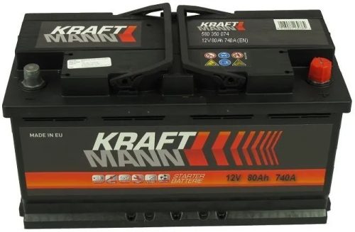 Kraftmann Akkumulátor 80Ah Jobb+ EFB 580490080
