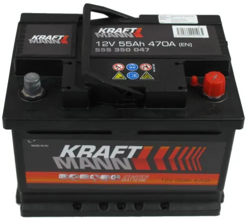 Kraftmann Akkumulátor 55Ah Jobb+ 555350047