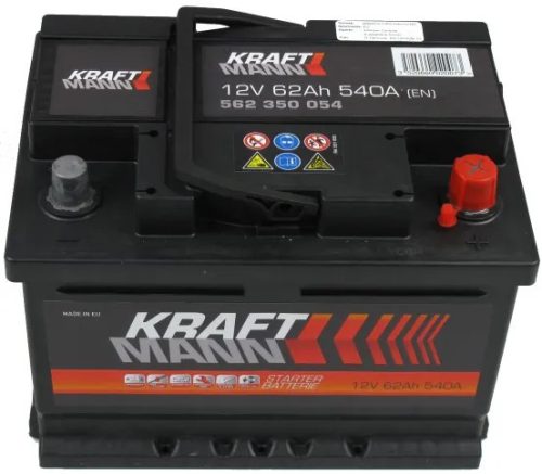 Kraftmann 62Ah 562350054 akkumulátor