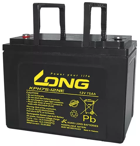Long Akkumulátor 12V 75Ah Jobb+ KPH75-12NE