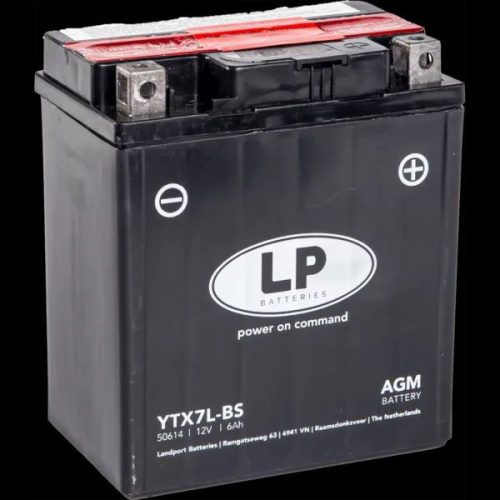 Landport Akkumulátor 6Ah Jobb+ AGM YTX7L-BS