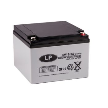 Landport Akkumulátor 12V 26Ah Jobb+ Szünetmentes EV12-26