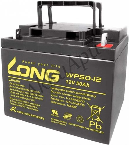 Long Akkumulátor 12V 50Ah Szünetmentes WP50-12NE
