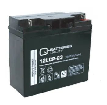 Q-Batteries 12V 23Ah Jobb+ Szünetmentes akkumulátor AKKU 12LCP-23