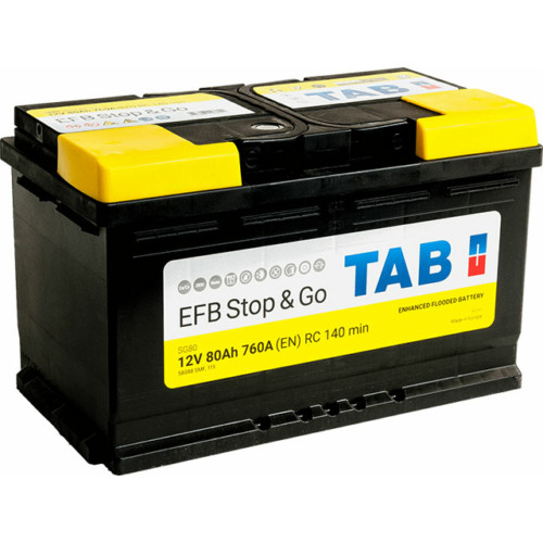 TAB Akkumulátor 80Ah Jobb+ EFB TAB58088