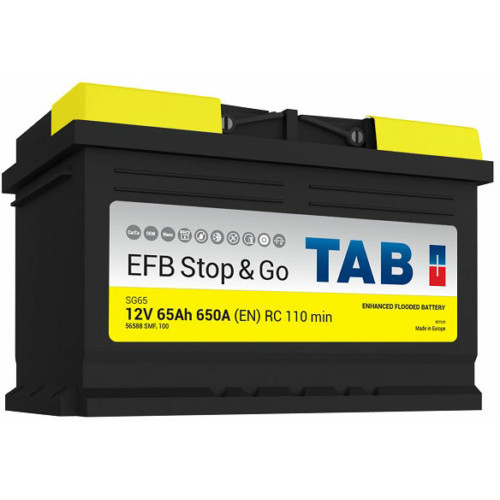 TAB Akkumulátor 65Ah Jobb+ EFB TAB56588