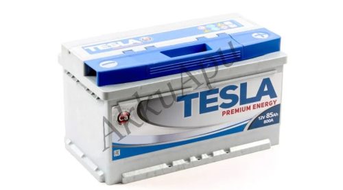 Tesla 12V 85Ah 800A Jobb+ Személyautó Akkumulátor TESLA85