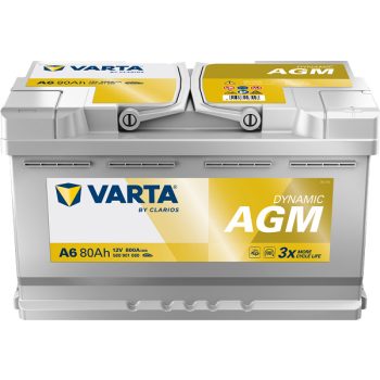 Varta AGM Akkumulátor 80Ah Jobb+ 580901080D852,SD580901