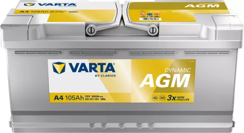 Varta AGM Akkumulátor 105Ah Jobb+ 605901095D852,SD605901