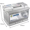 Varta EFB Akkumulátor 70Ah Jobb+ 570500076D842,BD570500